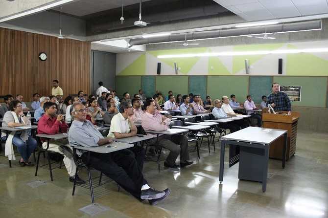 Dr. Miguel Lopez-Benitez's visit to Ahmedabad University, Ahmedabad, India (August 2017).