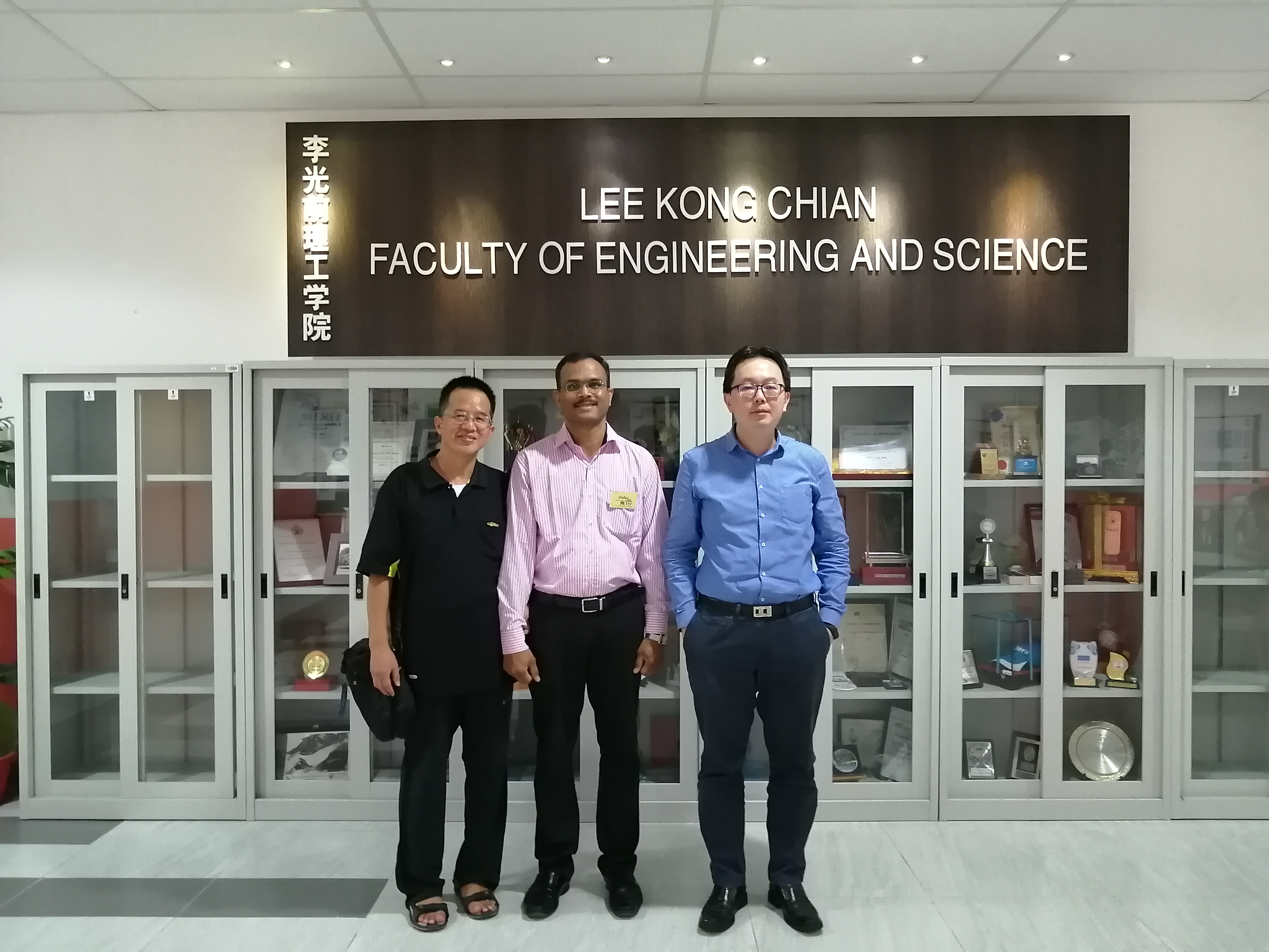 With Dr CHANG yoong Choon at Lee Kong Chian Faculty of Engineering and Science, UTAR, Malaysia (November 2019).
