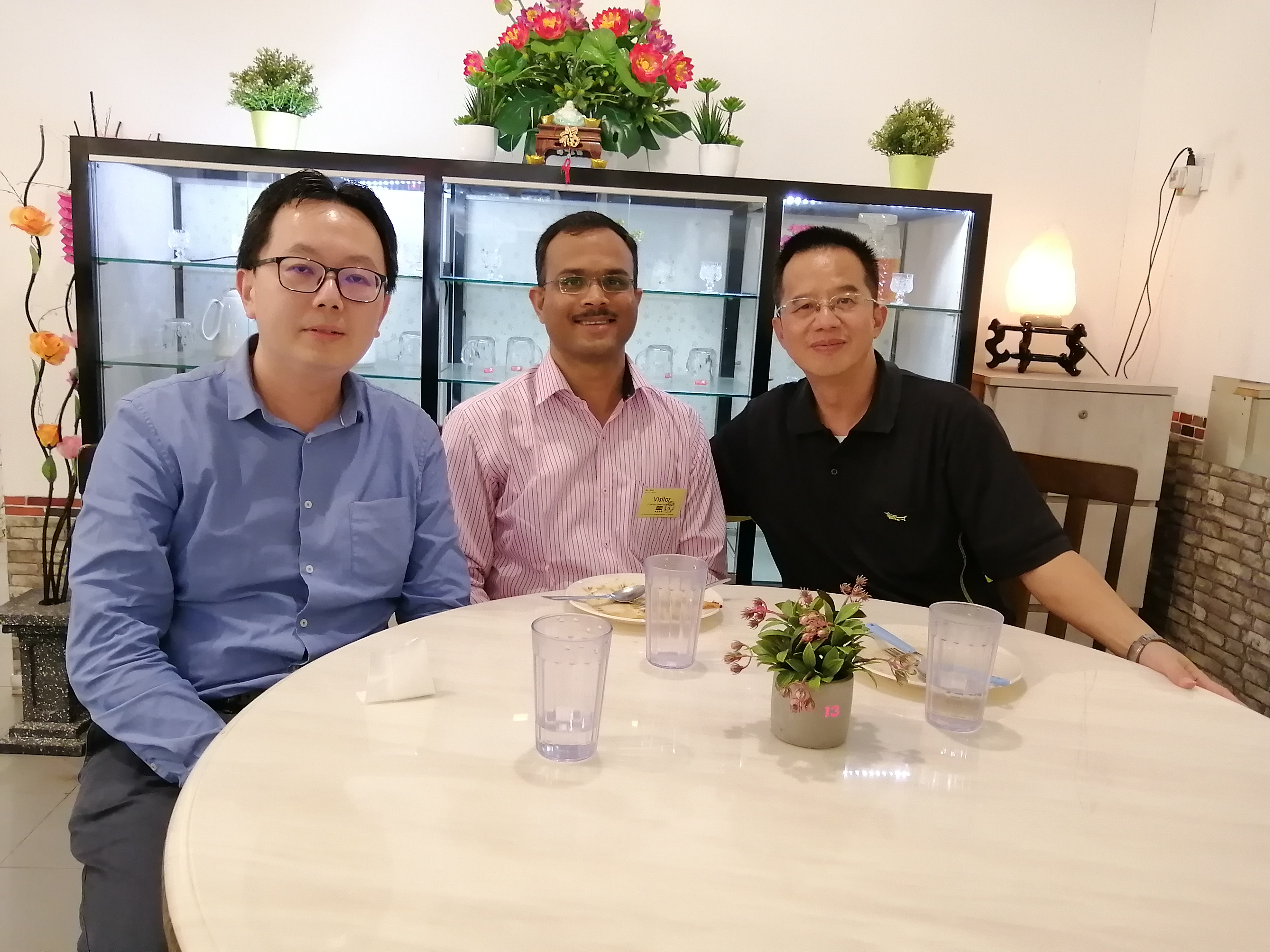 Luncheon meeting with Dr CHANG Yoong Choon and Dr Chien Ching Chiu at UTAR, Malaysia (November 2019).