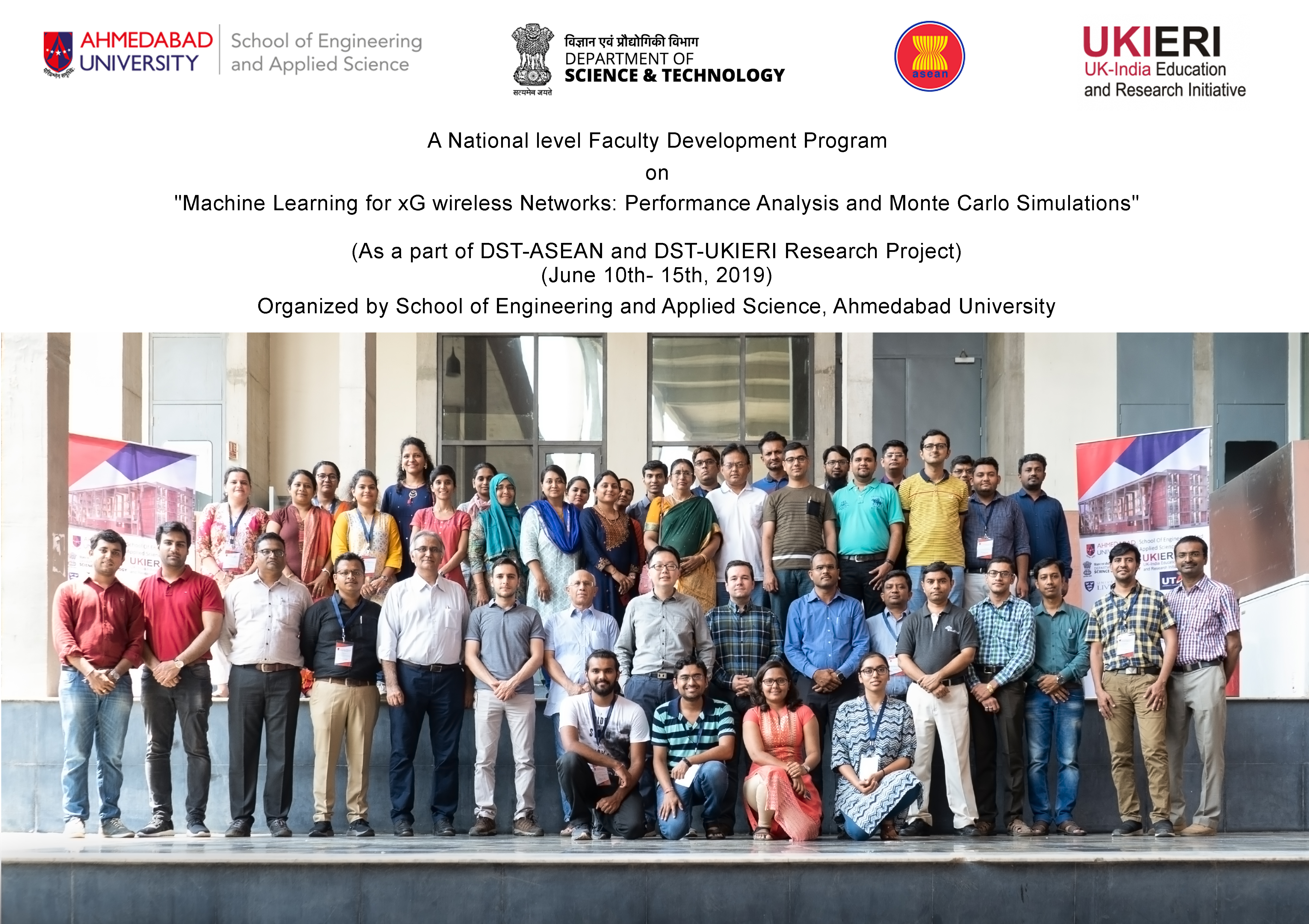 3rd Faculty Development Program at Ahmedabad University, Ahmedabad, India (June 2019).